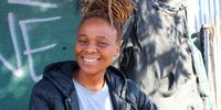 Aviwe Vezi, an attorney, says that the strike has been extremely stressful. She is hesitant to use Uber because of the widespread disruption by the taxi industry. (Photo: Tamsin Metelerkamp)