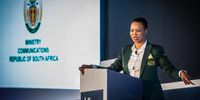 Honorable Minister Stella Ndabeni-Abrahams, Minister of Communications and Digital Technologies in her keynote address at Uber's Tech4Safety event