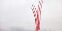 Planes fly with smoke during the opening ceremony of the Olympic Games Paris 2024 on July 26, 2024 in Paris, France. (Photo by Maja Hitij/Getty Images)