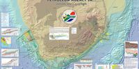 Poster display showing exploration opportunities and activities in South Africa by the Petroleum Agency of South Africa