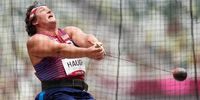 epa09386810 Daniel Haugh of the United States competes in the Men's Hammer Throw qualification at the Athletics events of the Tokyo 2020 Olympic Games at the? Olympic Stadium in Tokyo, Japan, 02 August 2021.  EPA-EFE/FRANCK ROBICHON