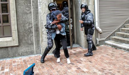 GroundUp: Protesters clash with private security at UCT