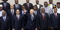 Russian President Vladimir Putin (centre) waves during a photo session with heads of countries taking part in the 2019 Russia-Africa Summit at the Sirius Park of Science and Art in Sochi, Russia, 24 October 2019. (Photo: EPA-EFE / Sergei Chirikov / Pool) 