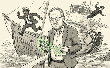 Spar and SAA lose their captains while becalmed in treacherous waters