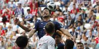 epa06847787 Maya Yoshida (top) of Japan in action during the FIFA World Cup 2018 group H preliminary round soccer match between Japan and Poland in Volgograd, Russia, 28 June 2018.</p>
<p>(RESTRICTIONS APPLY: Editorial Use Only, not used in association with any commercial entity - Images must not be used in any form of alert service or push service of any kind including via mobile alert services, downloads to mobile devices or MMS messaging - Images must appear as still images and must not emulate match action video footage - No alteration is made to, and no text or image is superimposed over, any published image which: (a) intentionally obscures or removes a sponsor identification image; or (b) adds or overlays the commercial identification of any third party which is not officially associated with the FIFA World Cup)  EPA-EFE/SERGEI ILNITSKY   EDITORIAL USE ONLY