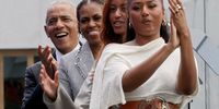 Obama family at opening of the Barack Obama Presidential Center in Chicago, Illinois, on 18 June 2026.  