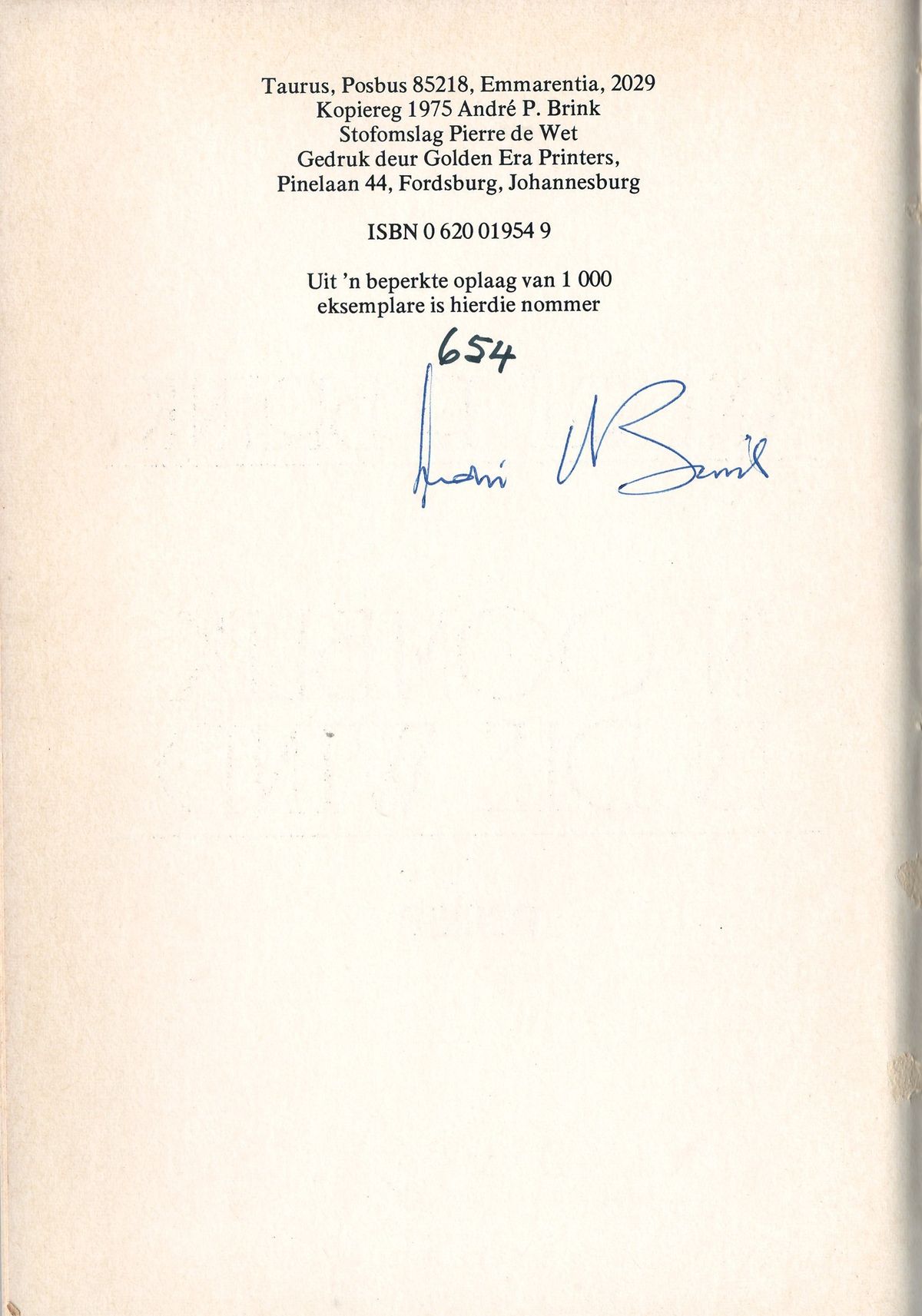 50th anniversary of first Afrikaans literary work to be banned