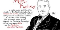 Journalist, Majed Kashko (Illustration: X, Gianluca Costantini @channeldraw)