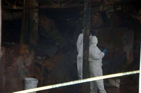 Hundreds face uncertain future after blaze guts mushroom company factory