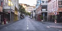 CAPE TOWN, SOUTH AFRICA - MARCH 27: A general view of Long Street  on Day 1 of national lockdown on March 27, 2020 in Cape Town, South Africa. According to media reports, the national lockdown will be the largest, most complicated and challenging national effort ever recorded in the country?s history, with the government having spent the last three days trying to enact various regulations which will in effect suspend South Africa?s way of life for three weeks. (Photo by Gallo Images/Brenton Geach)