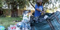 Space for sorting out material is a challenge. There is a clearing near buy back centers in Paarl, where 'wastepreneurs' are able to sort before selling their goods.<br>(Photo: Ashraf Hendricks)