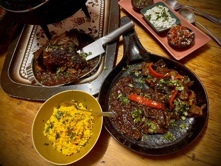 What’s cooking today: Lamb neck & brinjal curry