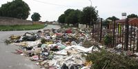 When its raining the rubbish spreads into the street in Orlando, Soweto. (Photo: Tshabalira Lebakeng)