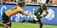 Blitzboks captain Siviwe Soyizwapi during the match against Australia at The Sevens Stadium in Dubai on 2 December 2022. (Photo: David van der Sandt / Gallo Images)