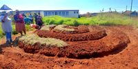 After a group of women from Kwanele, in Katlehong township, visit Nompumelelo Madubane’s garden at the school in Orange Farm (Photo: Ndivile Mokoena)