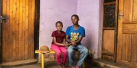 Leseli Kompi is the 19-year-old son of Maphatsoe Kompi who died in October 2013 from pulmonary tuberculosis (TB of the lungs) at the age of 63 years. His mother died in 2012 and he is now left to look after his 15 year-old sister, Naleli. They survive off the provident fund, which his father left. The initial amount was R33 367, they are now left with R6 687. Although they have a little money to survive on and Leseli spends his time looking after the animals that his father left, he will soon need to get a paid job as a herd boy in order to pay for his sister’s education.