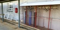 A few oxygen tanks in Empilisweni Hospital in the Joe Gqabi municipality. (Photo: Felix Dlangamandla)