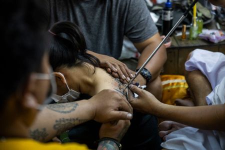 In images: The Wai Kru Spirited Tattoo Festival at Wat Bang Phra in Thailand
