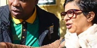 Tahera Mather and Zweli Mkhize on the ANC campaign trail in 2017.
