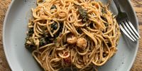 Ray’s budget-beating seafood pasta. (Photo: Ray Mahlaka)<br>