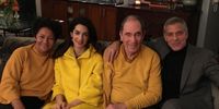 Vanessa September, Amal Clooney, Albie Sachs and George Clooney. September and Sachs are married. (Photo: Supplied)