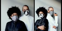 Left: SiSi co-founders Yasmin Furmie and Cynthia Ali modelling the SiSi mask collection. Image: @sisi.the.collection on Instagram