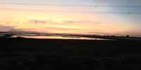Sunset turning the Salt Ponds on the Berg River to liquid gold. Photographer: Caryl de Krielen