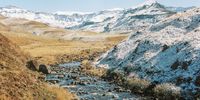 Lotheni, Drakensberg, after the August 2021 snowfall — A refreshing moment of beauty in the aftermath of the July riots. Image: Jesse Greaves