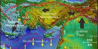 The movement of three competing tectonic plates causes frequent seismic activity in this region. Meng, J., Sinoplu, O., Zhou, Z. et al. Greece and Turkey Shaken by African tectonic retreat. Sci Rep 11, 6486 (2021).