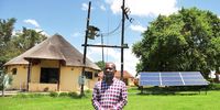 Traditional leader Chief Livhuwani Matsila is leading efforts to get his village in Limpopo to switch to solar energy to avoid rising electricity costs and power outages. The community farm he runs recently switched to solar energy. (Photo: Lucas Ledwaba/Mukurukuru Media)