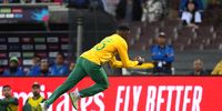 Kagiso Rabada of proteas held on a catch  during the 2022 ICC Men's T20 World Cup match between Pakistan and South Africa at Sydney Cricket Ground on November 03, 2022 in Sydney, Australia. (Photo: Isuru Sameera Peiris / Gallo Images)
