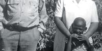 Author Lesley Mofokeng with his grandparents in Gelukspan in 1984. Photo: Takatso Mofokeng