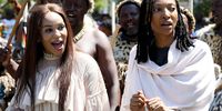 Princess Ntandoyesizwe and Princess Bukhosibemvelo celebrate with other members of the royal family after the court judgement outside Pietermaritzburg High Court. Photo: SANDILE NDLOVU/Pool