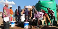 Finetown residents in Gauteng are forced to stand in queues to fetch water from tankers in Finetown on 23 May 2022 in Johannesburg, South Africa. (Photo: Gallo Images / Fani Mahuntsi)