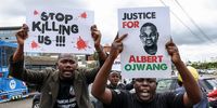 Kenyan protesters hold placards and shout anti-government slogans as they blocked traffic during a demonstration over the death of a 31-year-old Kenyan blogger, Albert Ojwang, who died while in police custody at Nairobi Central Police Station under disputed circumstances, in Nairobi, Kenya, on 09 June 2025. According to Kenya’s Inspector General of Police, Douglas Kanja, Ojwang was found unconscious in a cell at Nairobi's Central Police Station on 07 June. He was later pronounced dead at the hospital. Ojwang had been arrested from their home in Homa Bay County, approximately 358 km away, for allegedly publishing false information criticizing a senior officer, and was transported to Nairobi.  EPA-EFE/DANIEL IRUNGU