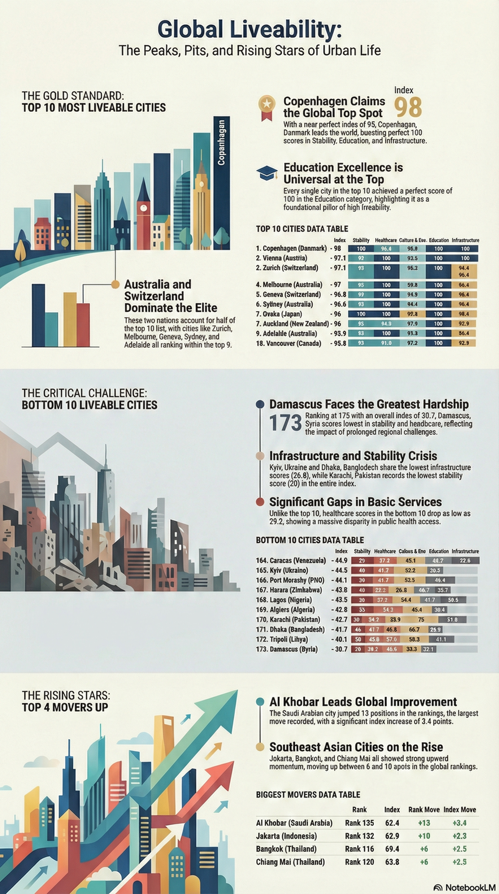 Global liveability index 2026: why Cape Town and Nairobi beat Europe
