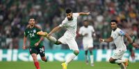 LUSAIL CITY, QATAR - NOVEMBER 30: Abdulrahman Al-Aboud of Saudi Arabia wins a header  during the FIFA World Cup Qatar 2022 Group C match between Saudi Arabia and Mexico at Lusail Stadium on November 30, 2022 in Lusail City, Qatar. (Photo by Justin Setterfield/Getty Images)