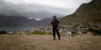 Dominic September, senior supervisor at Deep Blue Security Armed Response on duty in Hout Bay, 10 January 2019. Photo: Leila Dougan