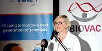 Professor Glenda Gray speaks at the launch of the clinical trial. (Photo: Supplied / Biovac)