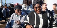 Desmond and Leah Tutu at a Mandela Day Celebration in 2016. Photo: Ashraf Hendricks