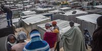 Residents in the informal settlement in Covid, Mfuleni had their homes flooded due to a overflowing river .Photo Brenton Geach