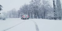 Snow covers a road in Barkly East on 29 June 2023. The South African Weather Service had warned that some roads and mountain passes connecting communities on the southern Drakensberg in the Eastern Cape could be closed on Thursday, following the potential disruptive snow on the roads and railways, especially during the morning hours. (Photo: EJ Mollentze)