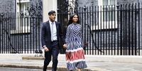 Outgoing British Prime Minister Rishi Sunak and his wife Akshata Murty leave Downing Street after delivering a speech, in London, Britain, 05 July 2024, following the results of the elections. Britons went to the polls on the 04 July 2024, which the Labour party led by Keir Starmer have won with a majority.  EPA-EFE/TOLGA AKMEN