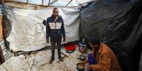 Luyanda Sithelo, 42, in his newly erected shack in Plakensplek, Swellendam. (Photo: Shelley Christians)
