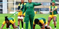 Springbok Women assistant coach Laurian Johannes-Haupt  during a  training session in Cape Town  on 24 July 2025. (Photo: Grant Pitcher / Gallo Images)