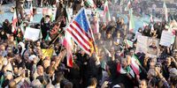 epa10205921 Iranians burn US, Israeli and British flags as thousands of pro-government Iranians take part during a massive rally against the recent anti-government protests in Iran, in Tehran, Iran, 25 September 2022. Iran has faced many anti-government protests following death of Mahsa Amini, a 22-year-old Iranian woman, who was arrested in Tehran on 13 September by the morality police, a unit responsible for enforcing Iran's strict dress code for women. She fell into a coma while in police custody and was declared dead on 16 September, with the authorities saying she died of a heart failure while her family advising that she had no prior health conditions. Her death has triggered protests in various areas in Iran and around the world.  EPA-EFE/ABEDIN TAHERKENAREH