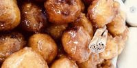 The Afrikaans favourite, pampoenpoffertjies served with its classic glazing at a local wedding. Photo: Celeste Lombard  