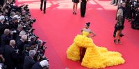 CANNES, FRANCE - JULY 06: Farhana Bodi attends the "Annette" screening and opening ceremony during the 74th annual Cannes Film Festival on July 06, 2021 in Cannes, France. (Photo by Andreas Rentz/Getty Images)