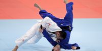 Bryn Quillotes (white) of the Philippines and Joshua Katz (blue) of Australia competes in the Men's -60kg Pool C second round on day one of the World Judo Championships at the Nippon Budokan on August 25, 2019 in Tokyo, Japan. (Photo by Kiyoshi Ota/Getty Images)