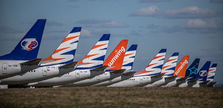 First inward and outward evacuation flights bring relief to some stranded passengers.